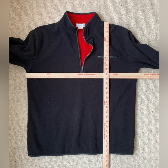 Vintage Jones New York Oversized Fleece Quarter Zip Pullover sz Small PW5 - Picture 4 of 5